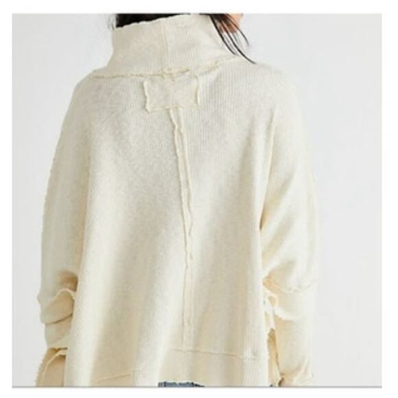 Free People Moon Daisy Thermal Pullover Sweater in Starshine XS - Picture 3 of 8
